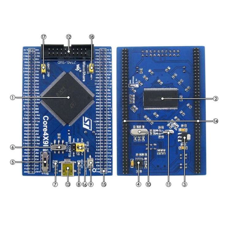 Waveshare Open429I-C Standard, STM32F4 Development Board