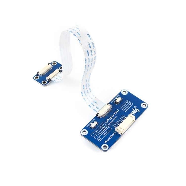 Waveshare 7.5 inch 640x384 E-Ink Display HAT for Raspberry Pi, Three-color, SPI Interface