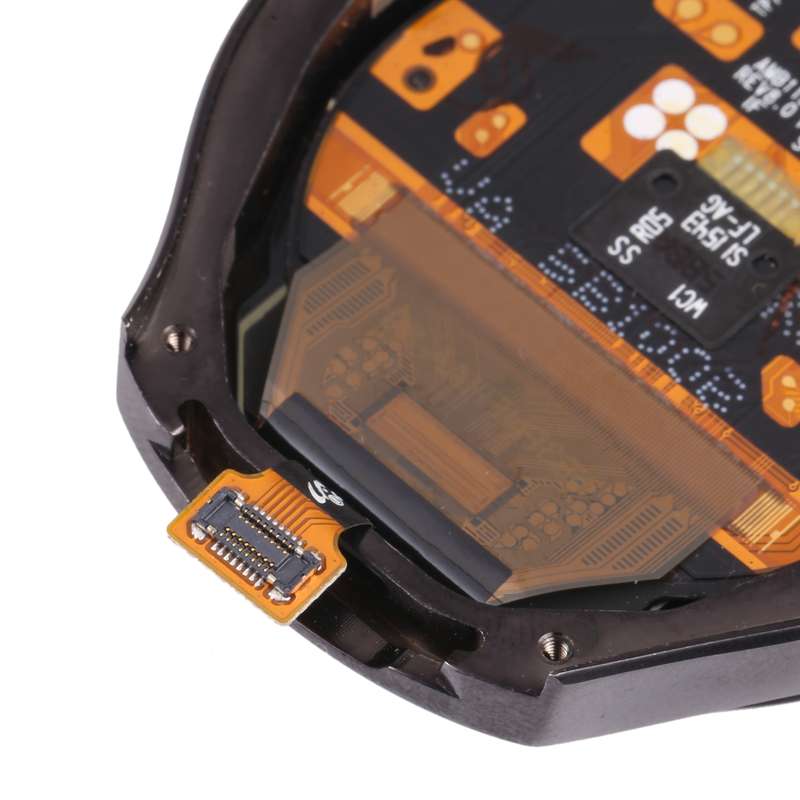 LCD Screen and Digitizer Full Assembly With Frame for Samsung Galaxy Gear S2 SM-R720(Black)