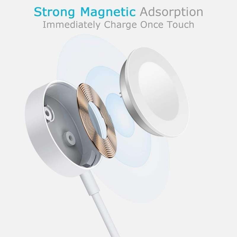 2m Type-C Universal Portable Magnetic Wireless Charger for Apple Watch Ultra & Ultra 2 & Series 9 &