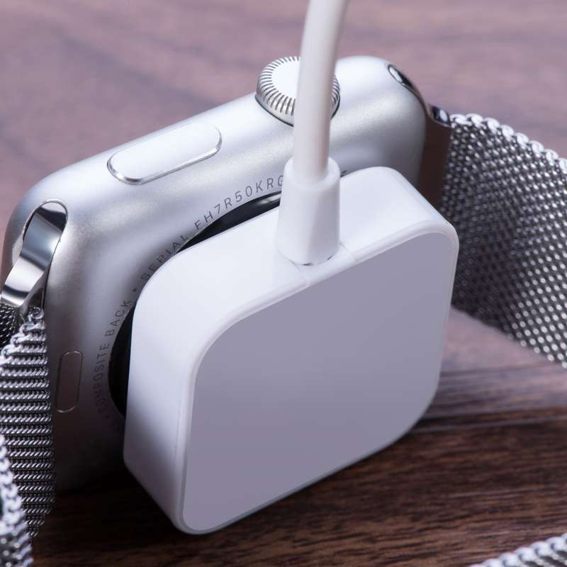 1m Square Magnetic Fast Charger USB Charging Cable for Watch Apple Series Ultra/8/7/6/SE/SE2/5/4/3/2