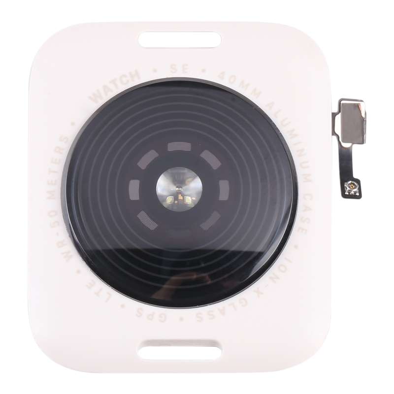 Glass Back Cover With Wireless Charging Coil For Apple Watch Series SE 2022 40mm GPS Edition(Starlig