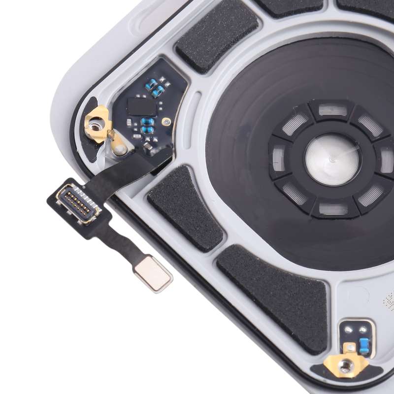For Apple Watch SE 2022 44mm LTE Edition Rear Housing Glass Cover with Cable (Midnight)