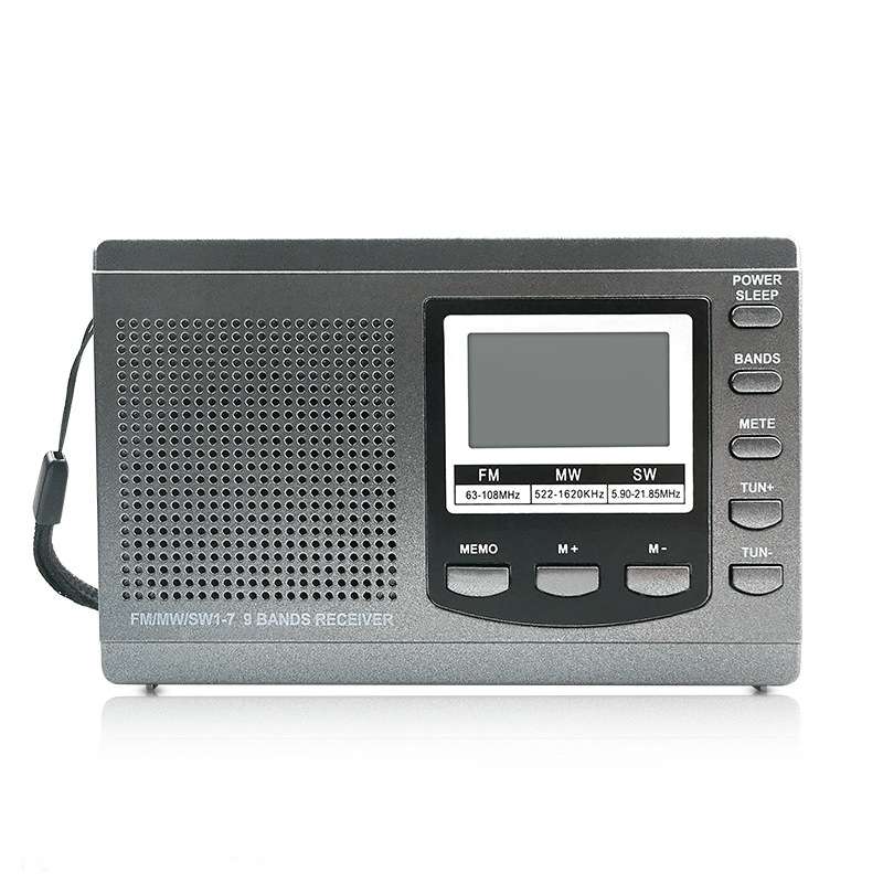 HRD-310 Portable FM AM SW Full Band Digital Demodulation Radio (Black)