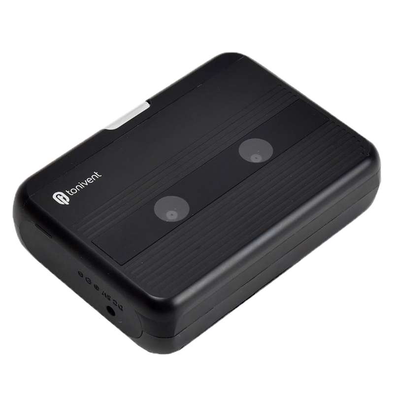 Tonivent TON007B Portable Bluetooth Tape Cassette Player, Support FM / Bluetooth Input and Output(Bl