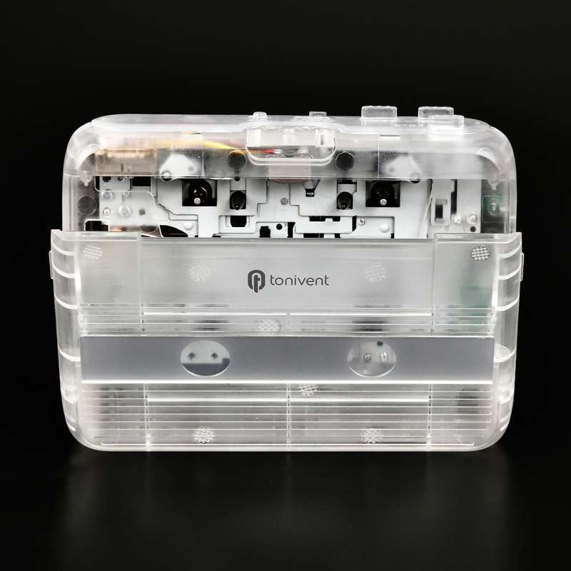 Tonivent TON007B Portable Bluetooth Tape Cassette Player, Support FM / Bluetooth Input and Output(Bl