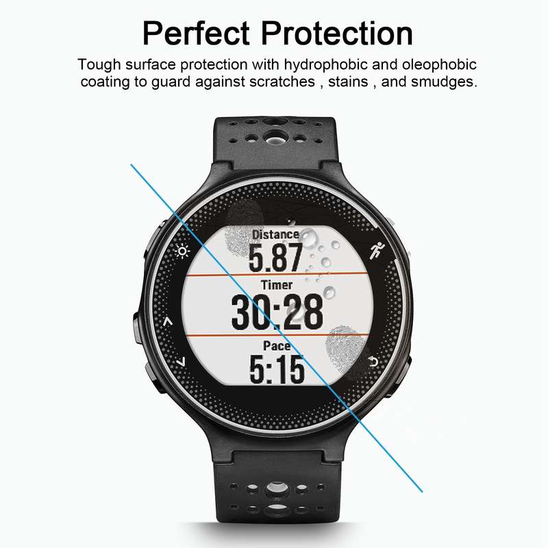 For Garmin Forerunner 235 0.26mm 2.5D 9H Tempered Glass Film Screen Protector