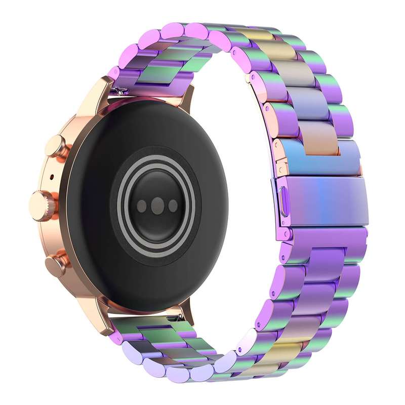 18mm Steel Wrist Strap Watch Band for Fossil Female Sport / Charter HR / Gen 4 Q Venture HR (Colour)