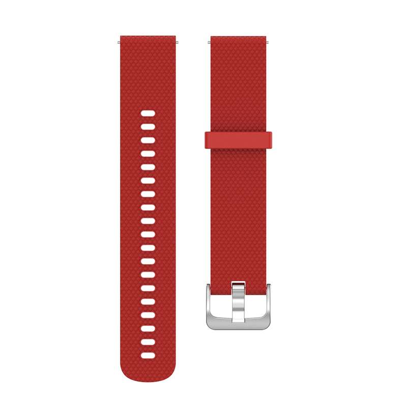 22mm Texture Silicone Wrist Strap Watch Band for Fossil Hybrid Smartwatch HR, Male Gen 4 Explorist H