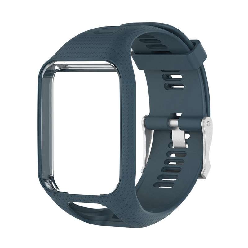 Silicone Sport Watch Band for Tomtom Runner 2/3 Series (Navy Blue)