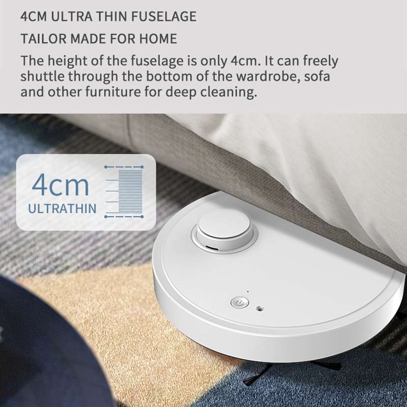 BOWAI OB12 Household Intelligent USB Charging Sweeping Robot (White)
