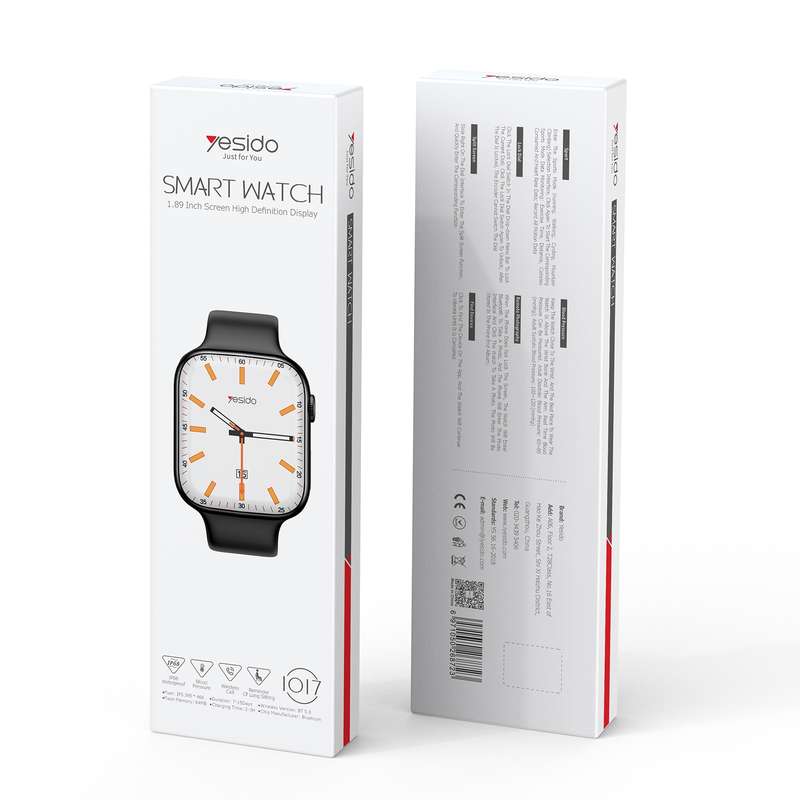 Yesido IO17 1.89 inch IPS Screen IP67 Waterproof Smart Watch, Support Blood Pressure Monitoring / EC