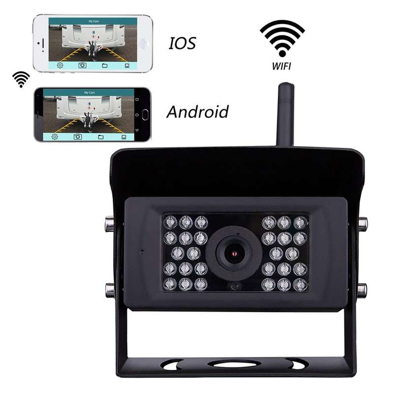 F0503 684 x 512 Effective Pixel HD Waterproof 28 LED IR Night Vision 120 Degree Wide Angle Car / Tr