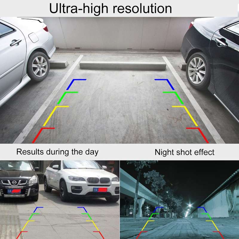 6018 LED 0.3MP Security Backup Parking IP68 Waterproof Rear View Camera, PC7070 Sensor, Support Nigh