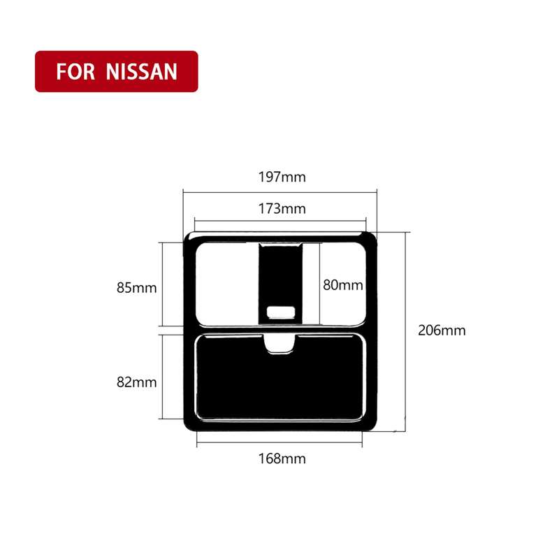 For Nissan 350z 2003-2009 3pcs Car Reading Light Decorative Sticker, Left and Right Drive Universal