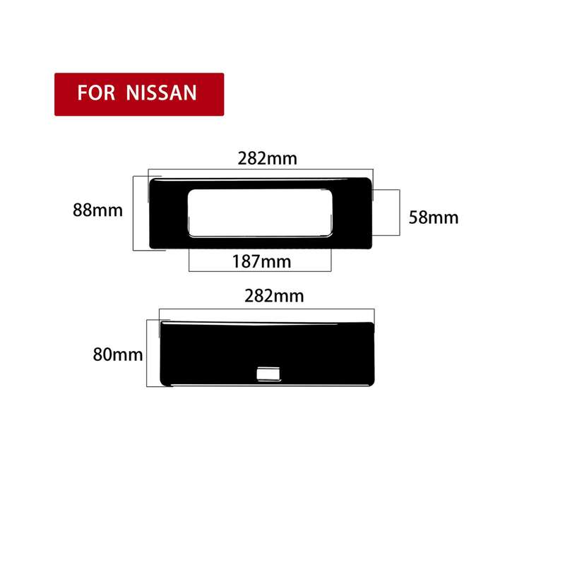 For Nissan 350Z 2003-2009 Car DVD Player + Storage Box Decorative Sticker, Left and Right Drive Univ