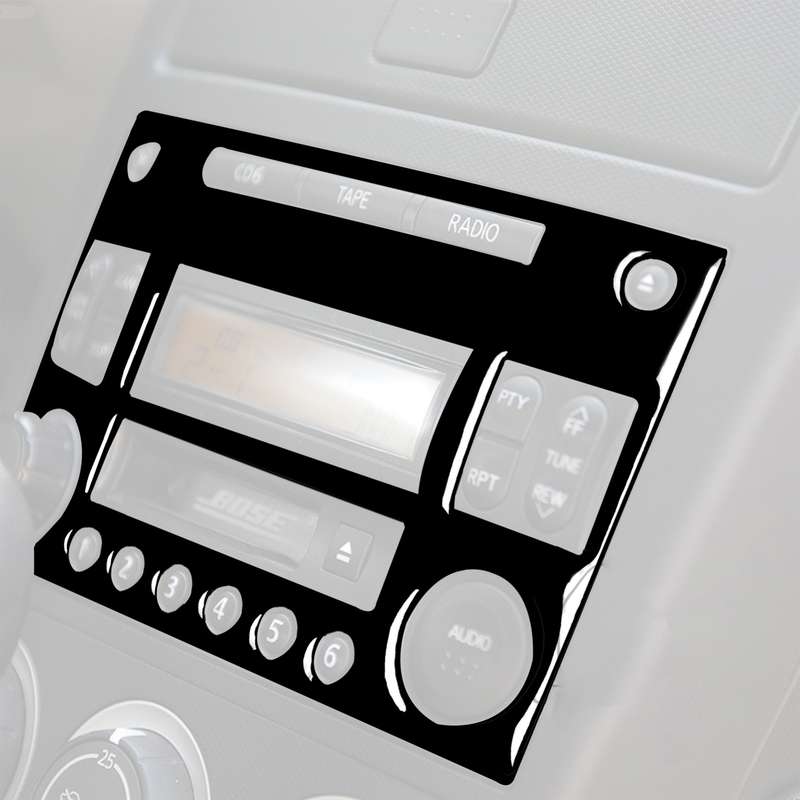 For Nissan 350Z 2003-2009 Car CD Radio Playback Panel Decorative Stickers, Left and Right Drive Univ