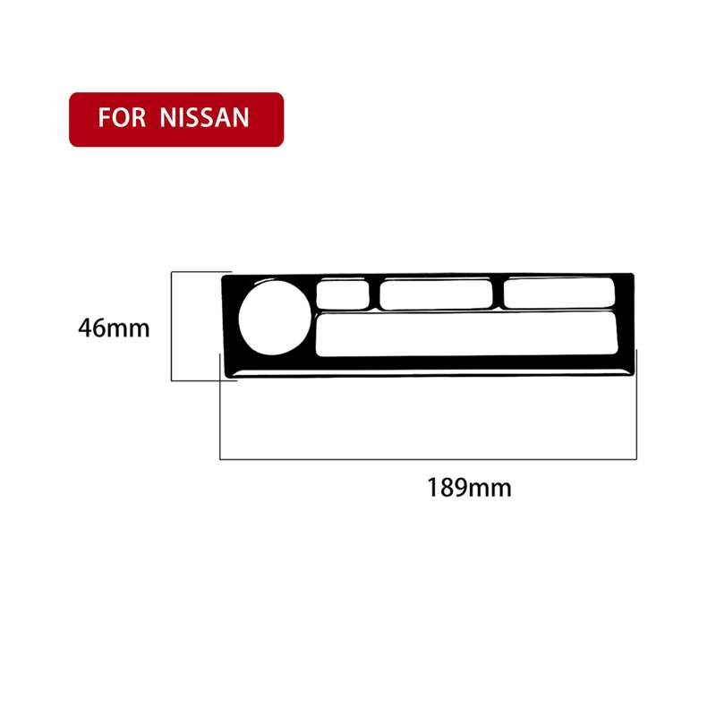 For Nissan 350Z 2003-2009 Car Navigation Keys Decorative Stickers, Left and Right Drive Universal