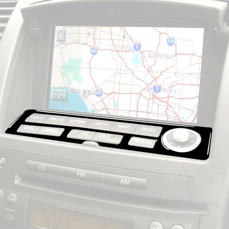 For Nissan 350Z 2003-2009 Car Navigation Keys Decorative Stickers, Left and Right Drive Universal
