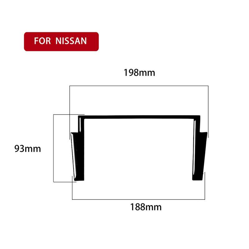 For Nissan 350Z 2003-2009 Car Navigation Box Decorative Stickers, Left and Right Drive Universal