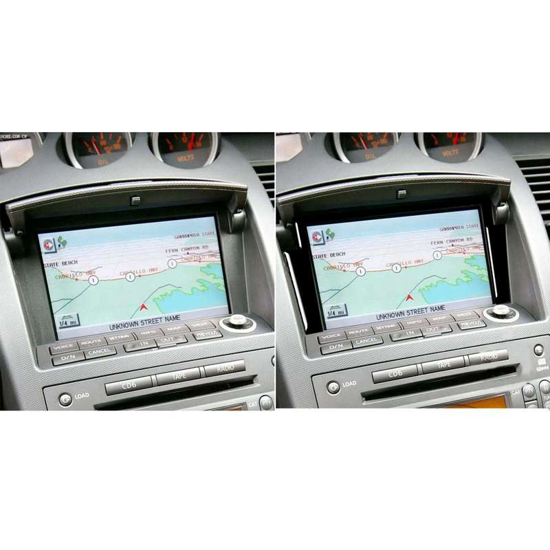 For Nissan 350Z 2003-2009 Car Navigation Box Decorative Stickers, Left and Right Drive Universal