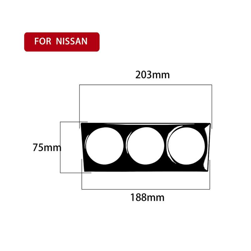 For Nissan 350Z 2003-2009 Car Air Conditioning Adjustment Decorative Stickers, Left and Right Drive