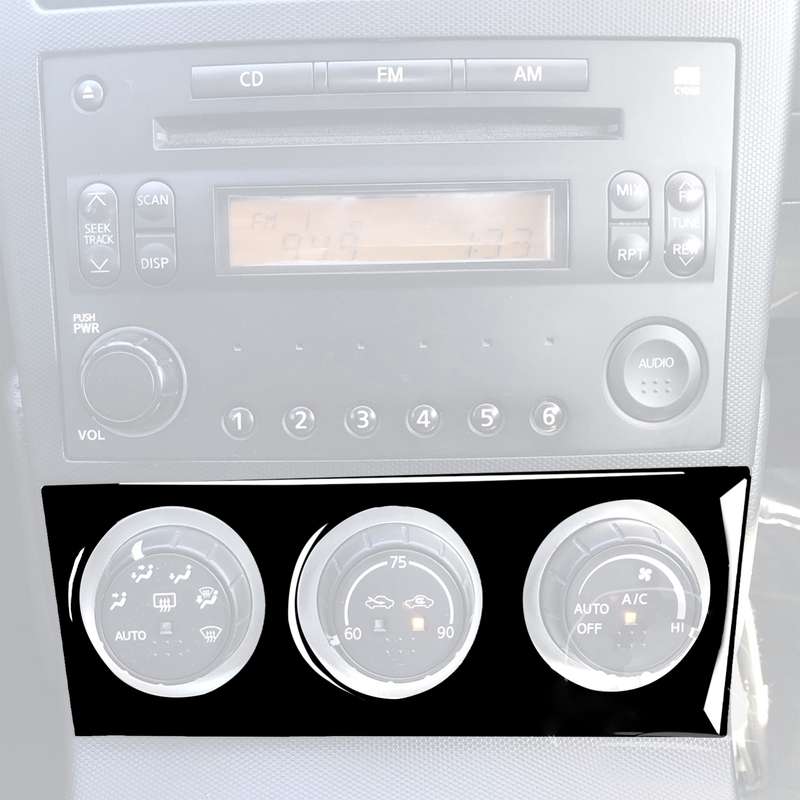 For Nissan 350Z 2003-2009 Car Air Conditioning Adjustment Decorative Stickers, Left and Right Drive