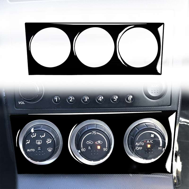 For Nissan 350Z 2003-2009 Car Air Conditioning Adjustment Decorative Stickers, Left and Right Drive