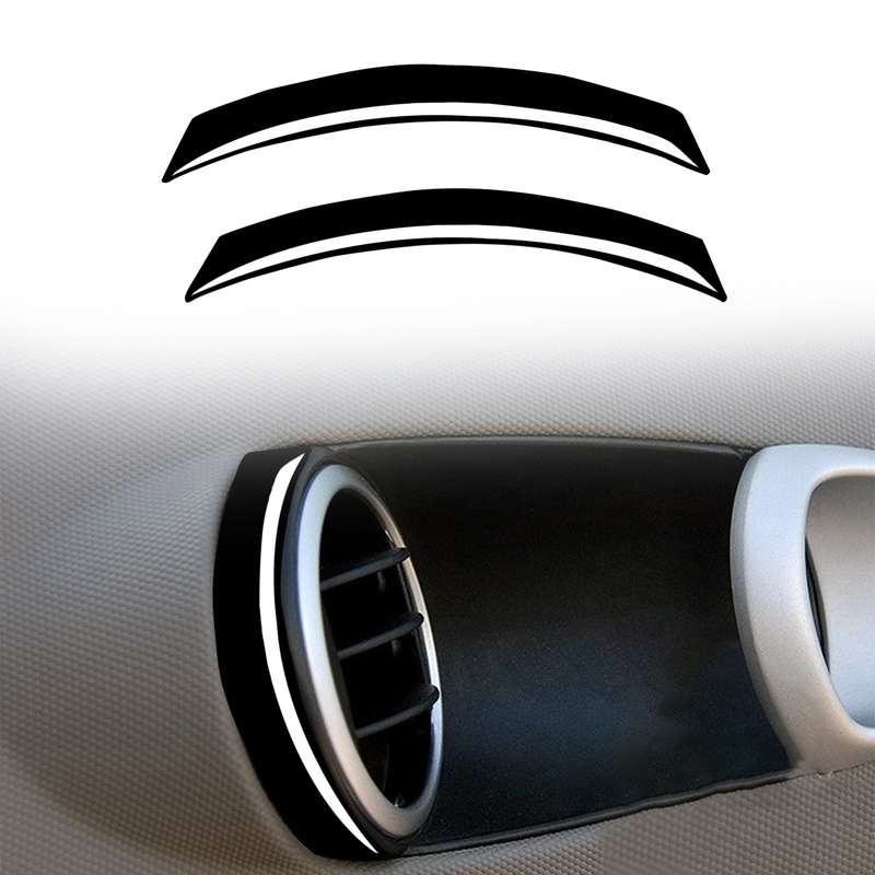 For Nissan 350Z 2003-2009 2pcs Car Air Outlet Decorative Stickers, Left and Right Drive Universal