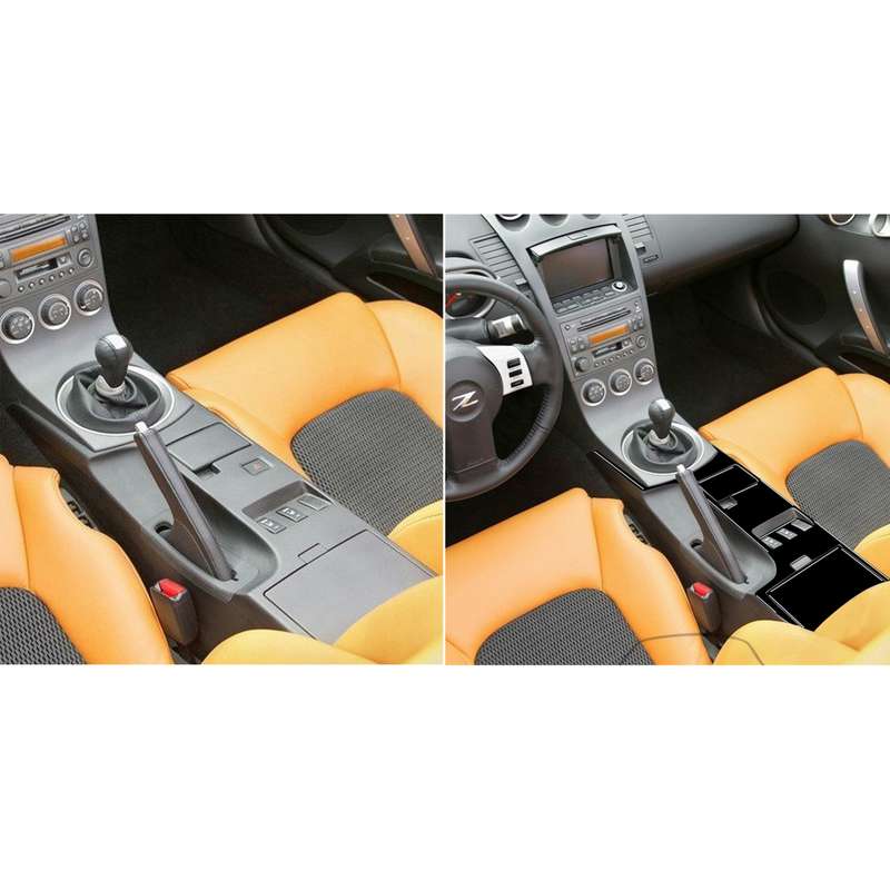 For Nissan 350Z 2003-2005 4pcs Car Central System Control Type A Decorative Stickers, Left and Right