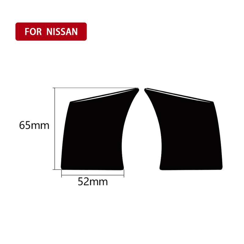For Nissan 350Z 2003-2009 2pcs Car Steering Wheel Button Frame Type B Decorative Stickers, Left and