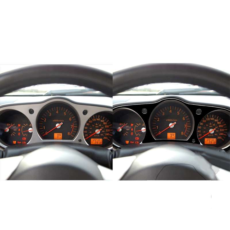 For Nissan 350Z 2003-2009 Car Speedometer Surround Decorative Stickers, Left and Right Drive Univers