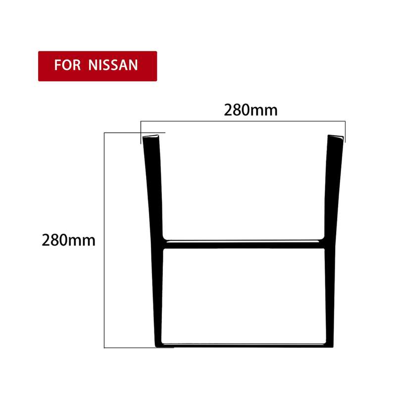 For Nissan 350Z 2003-2009 Car Nav Bounding Box Decorative Stickers, Left and Right Drive Universal