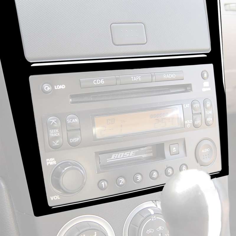 For Nissan 350Z 2003-2009 Car Nav Bounding Box Decorative Stickers, Left and Right Drive Universal
