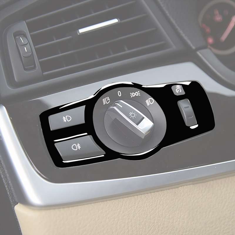 For BMW 5 Series F10 / F07 / F25 / F26 Car Headlight Switch Decorative Sticker,Left and Right Drive