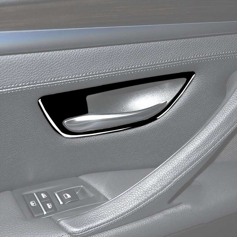 For BMW 5 Series F10 2011-2017 4pcs Car Door Handle Frame Decorative Sticker,Left and Right Drive Un