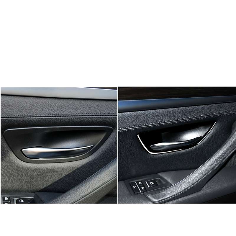 For BMW 5 Series F10 2011-2017 4pcs Car Door Handle Frame Decorative Sticker,Left and Right Drive Un