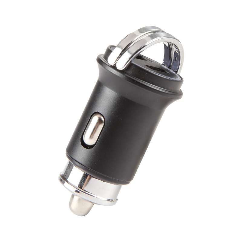 AR-CA08 12W 2A USB-C / Type-C + USB Ports Car Charger (Black)