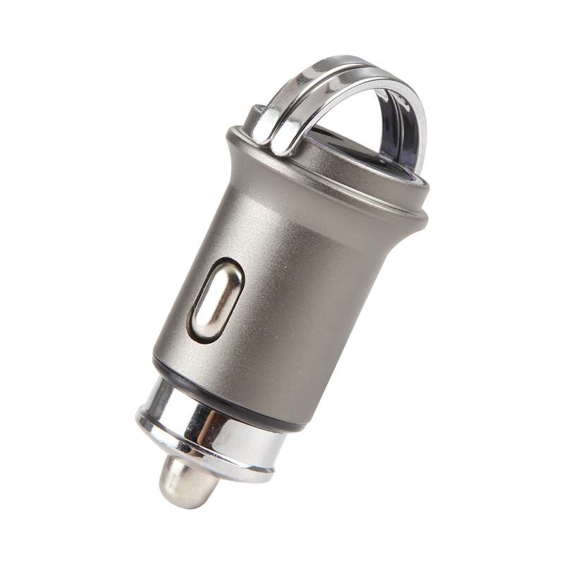 AR-CA08 12W 2A USB-C / Type-C + USB Ports Car Charger (Black)