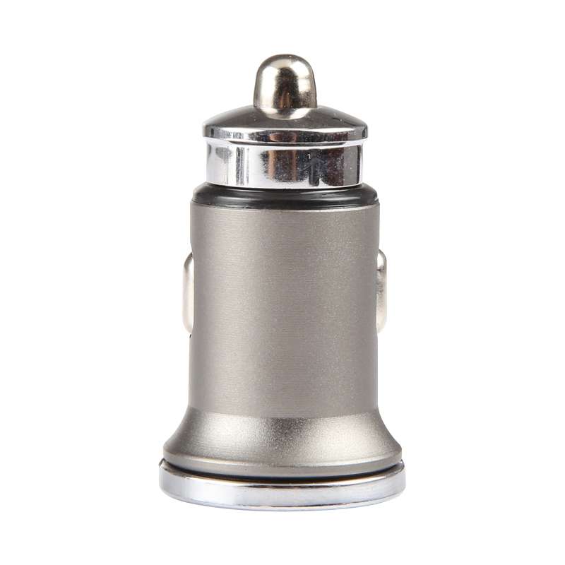 AR-CA08 12W 2A USB-C / Type-C + USB Ports Car Charger (Black)