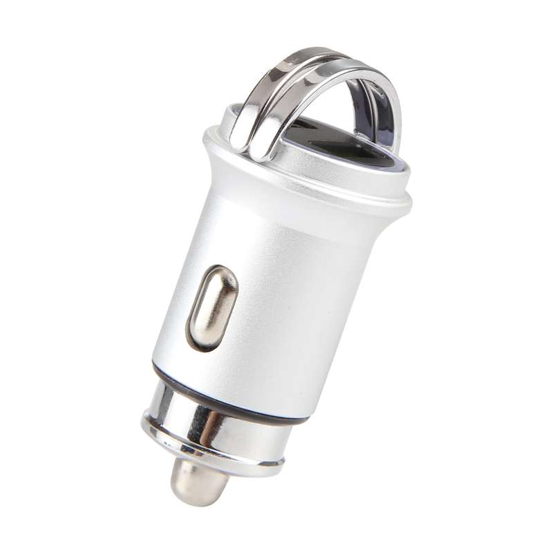 AR-CA08 12W 2A USB-C / Type-C + USB Ports Car Charger (Black)