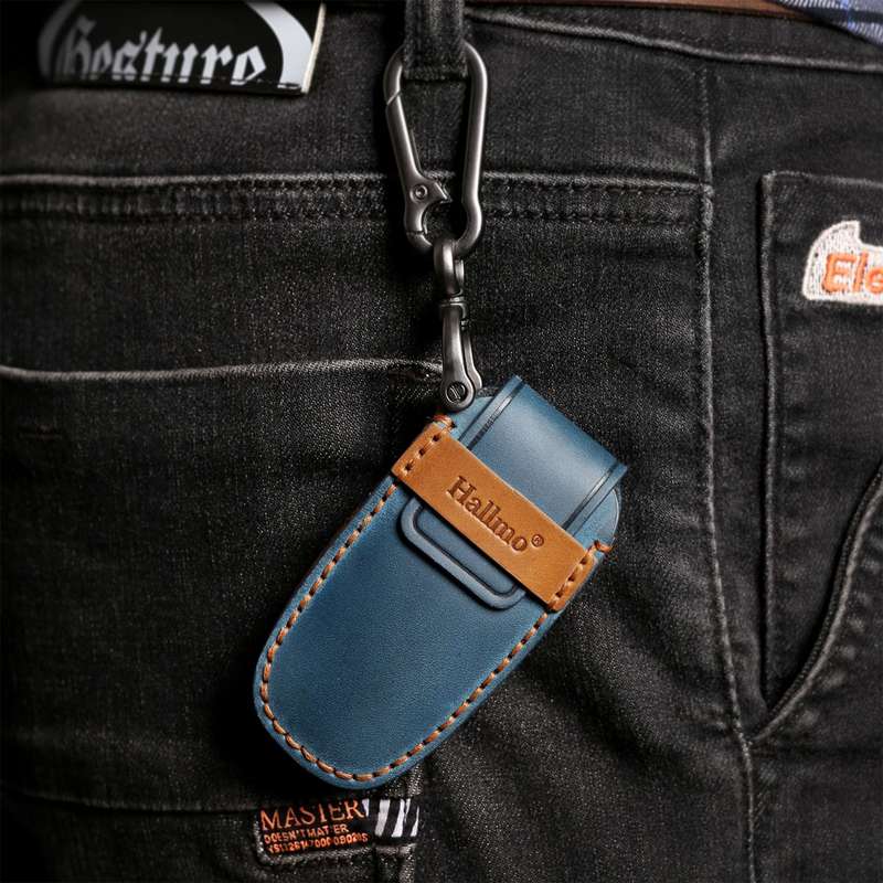 For Dodge Ram 6-button C163 Car Key Leather Protective Case (Black)