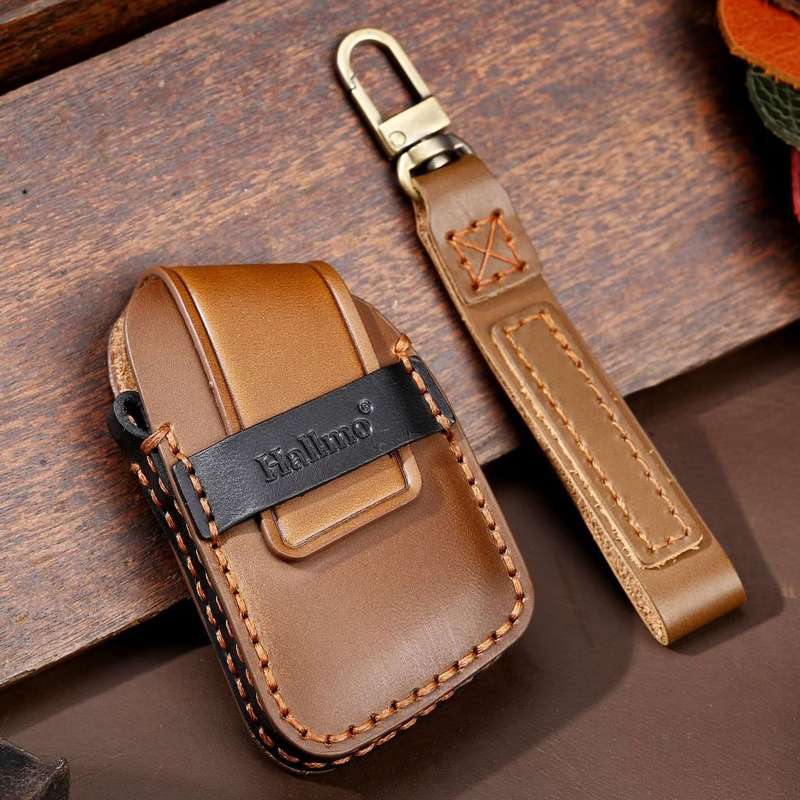 For Cadillac / CT5 / CT6 / XT6 C088 Car Key Leather Protective Case (Black)