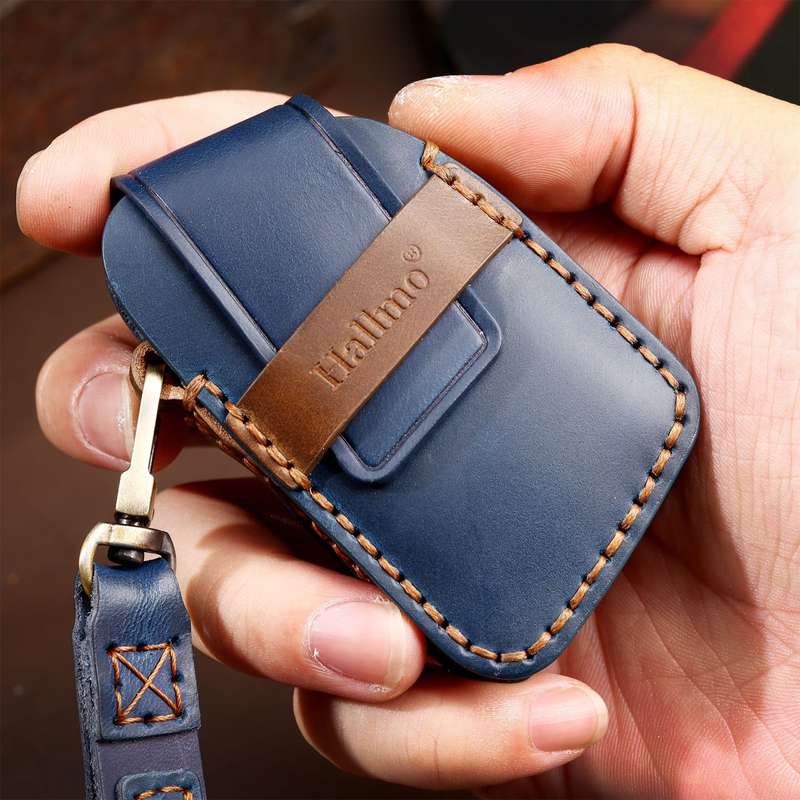 For Cadillac / CT5 / CT6 / XT6 C088 Car Key Leather Protective Case (Black)