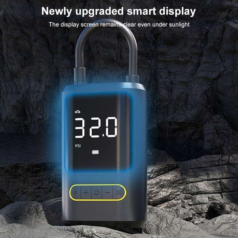 ATJ-8466 Portable Car Tire Air Pump Digital Display Wireless Electric Air Pump, Style: Lithium Batte