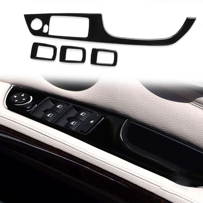 For BMW 3 Series E90/320i/325i 2005-2012 Car Carbon Fiber Right Drive Window Lifting Panel without F