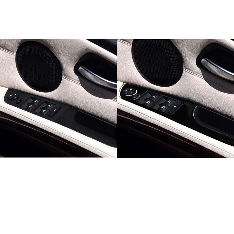 For BMW 3 Series E90/320i/325i 2005-2012 Car Carbon Fiber Right Drive Window Lifting Panel without F