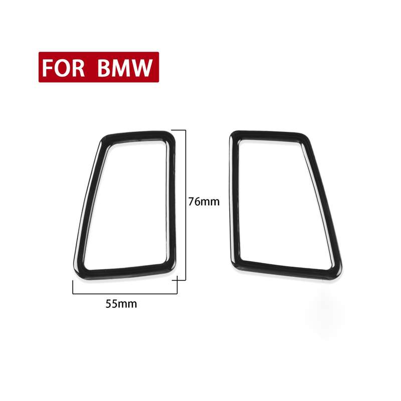 For BMW 3 Series E90 2005-2012 2pcs Car Instrument Air Outlet Frame Decorative Sticker, Left and Rig