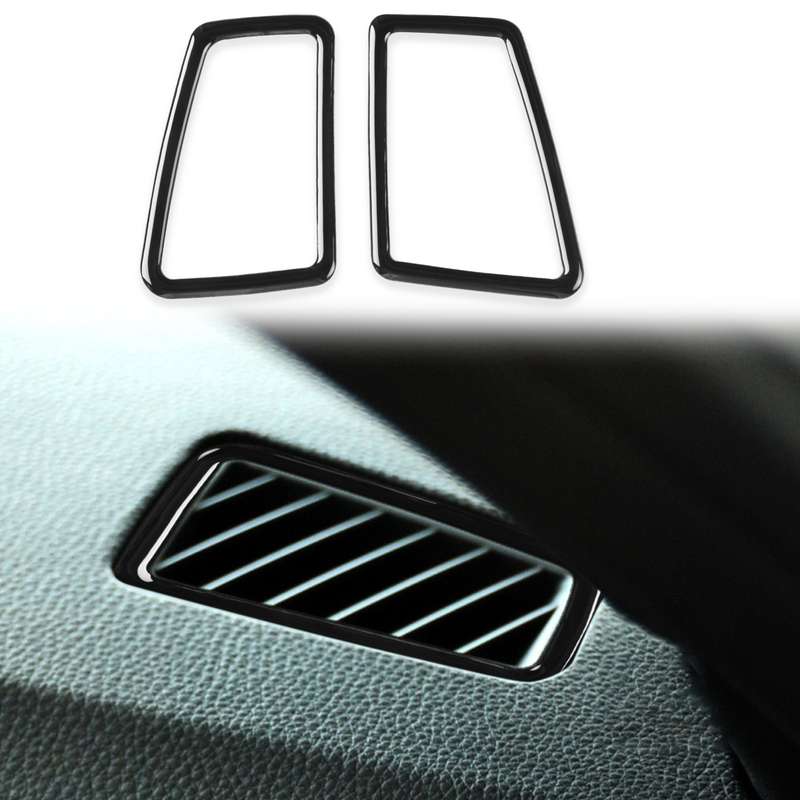 For BMW 3 Series E90 2005-2012 2pcs Car Instrument Air Outlet Frame Decorative Sticker, Left and Rig