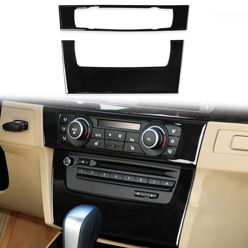 For BMW 3 Series E90/E92 2005-2012 Car Air Conditioner CD Control Panel High without Holes Decorativ